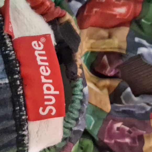 Supreme Multicolor Letter Print Joggers - Picture 2 of 4